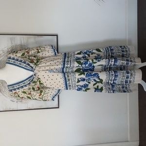 House of Harlow 1960 Floral Maxi Dress - Blue and Green